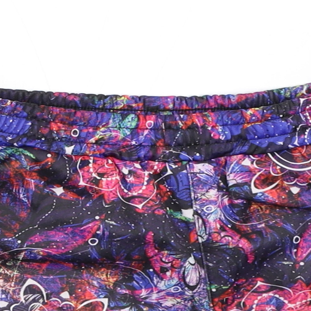 Everlast Girls Blue Geometric  Hot Pants Shorts Size 9-10 Years