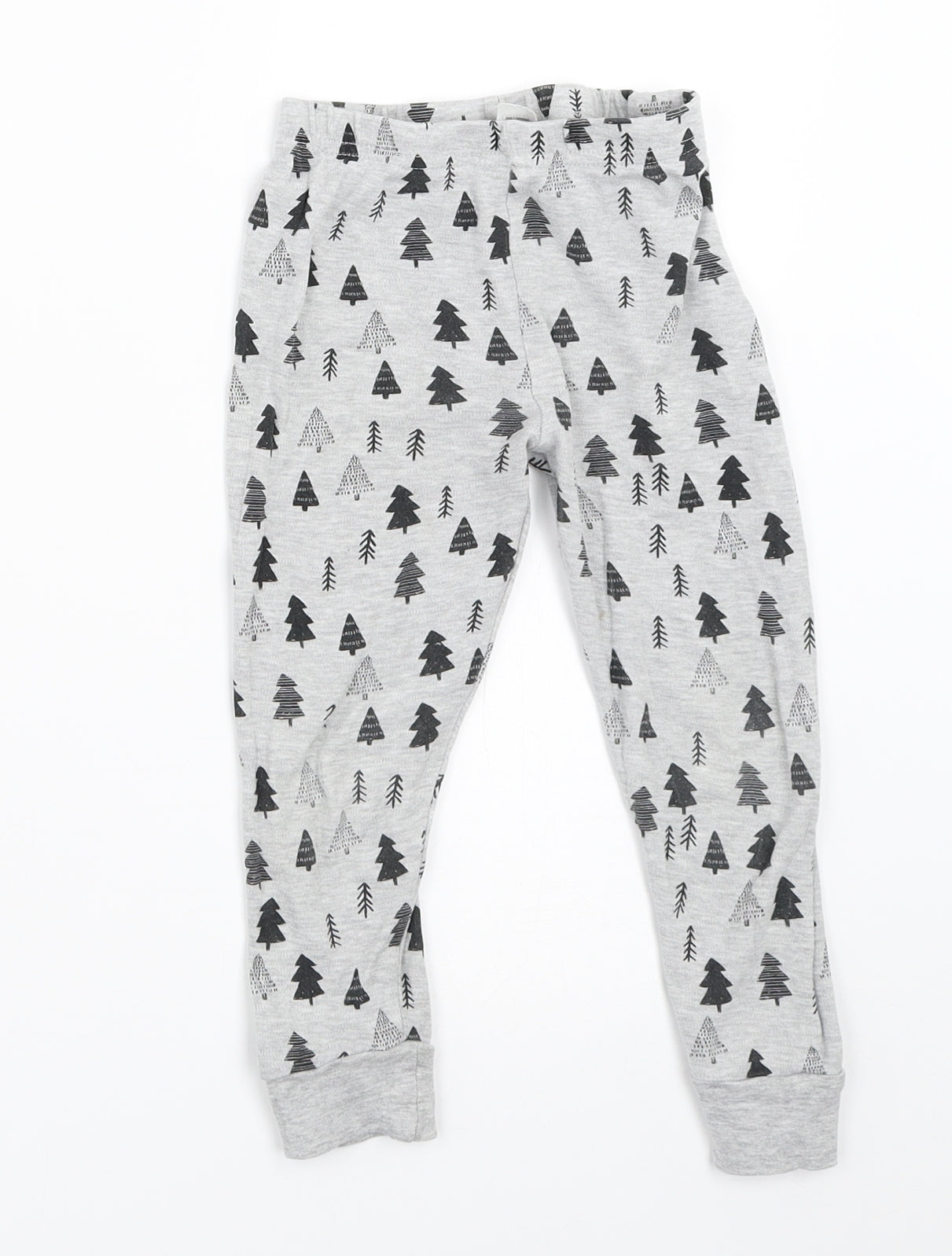 George Boys Grey Solid   Pyjama Pants Size 3-4 Years