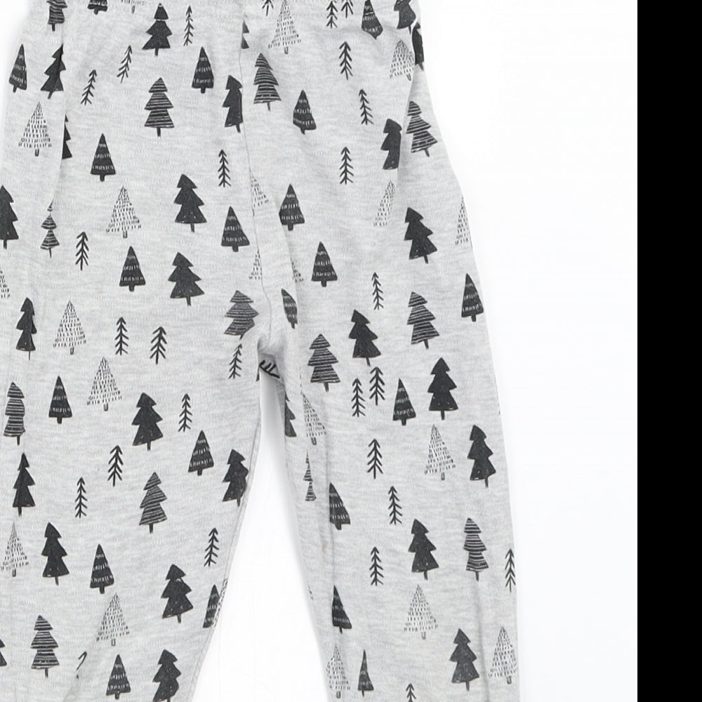 George Boys Grey Solid   Pyjama Pants Size 3-4 Years