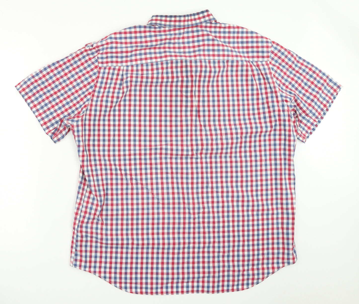 Marks and Spencer Mens Red Check   Button-Up Size XL