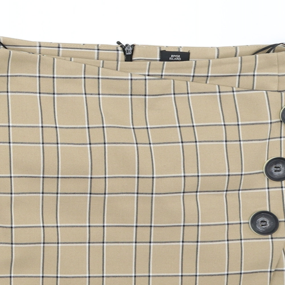 River Island Womens Beige   Mini Skirt Size 12