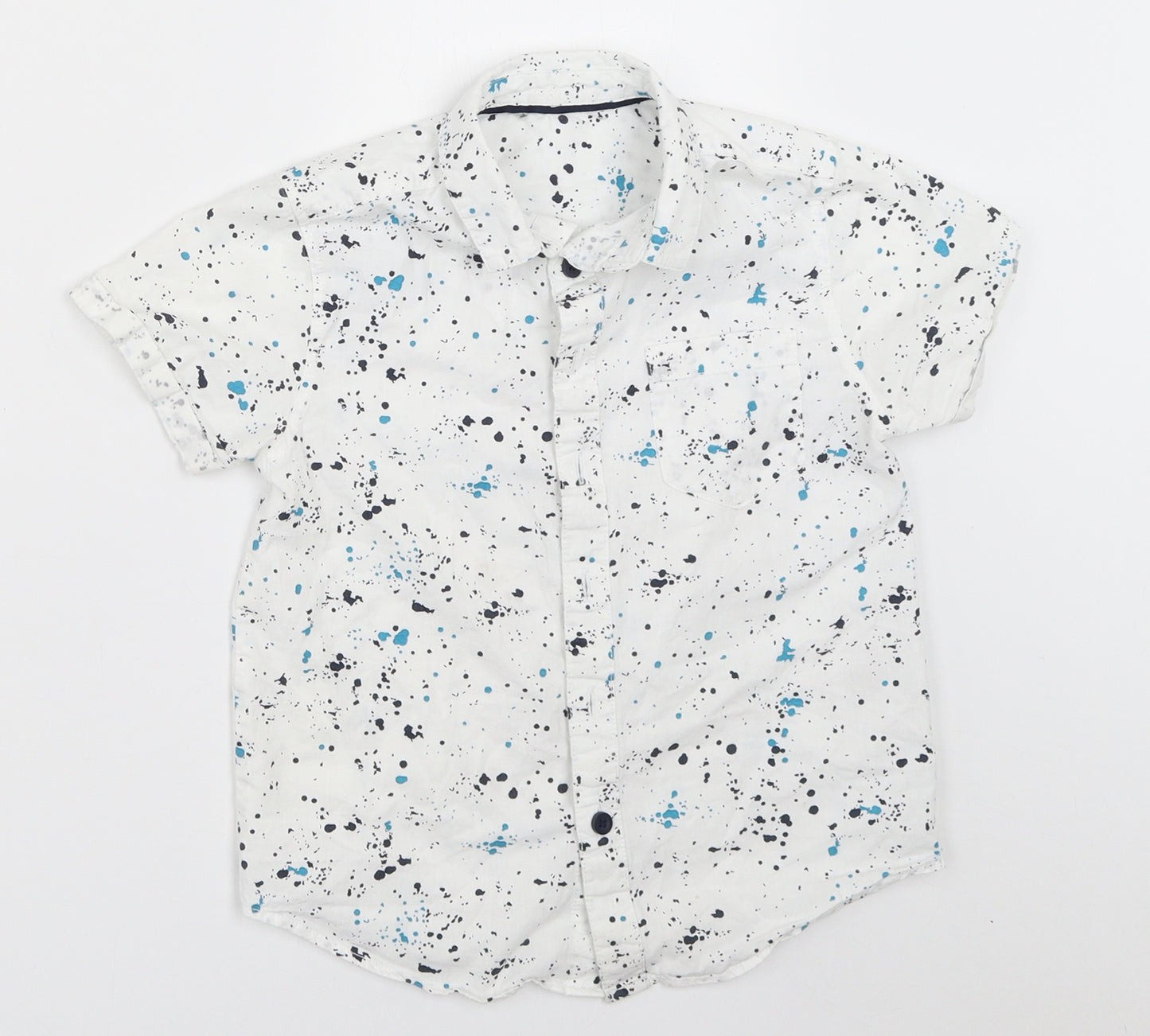 Peacocks Boys White   Basic Button-Up Size 6-7 Years