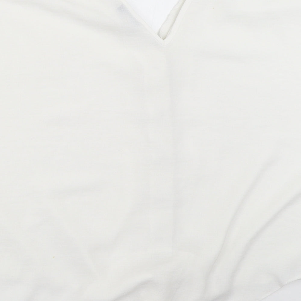 George Womens White   Basic Button-Up Size 10