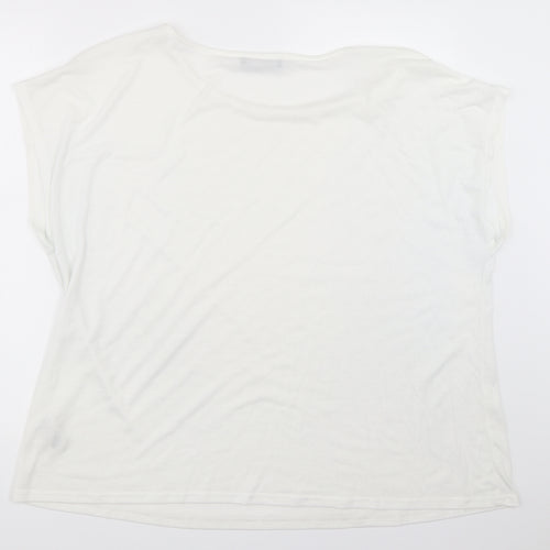Nutmeg Womens White   Basic T-Shirt Size 20