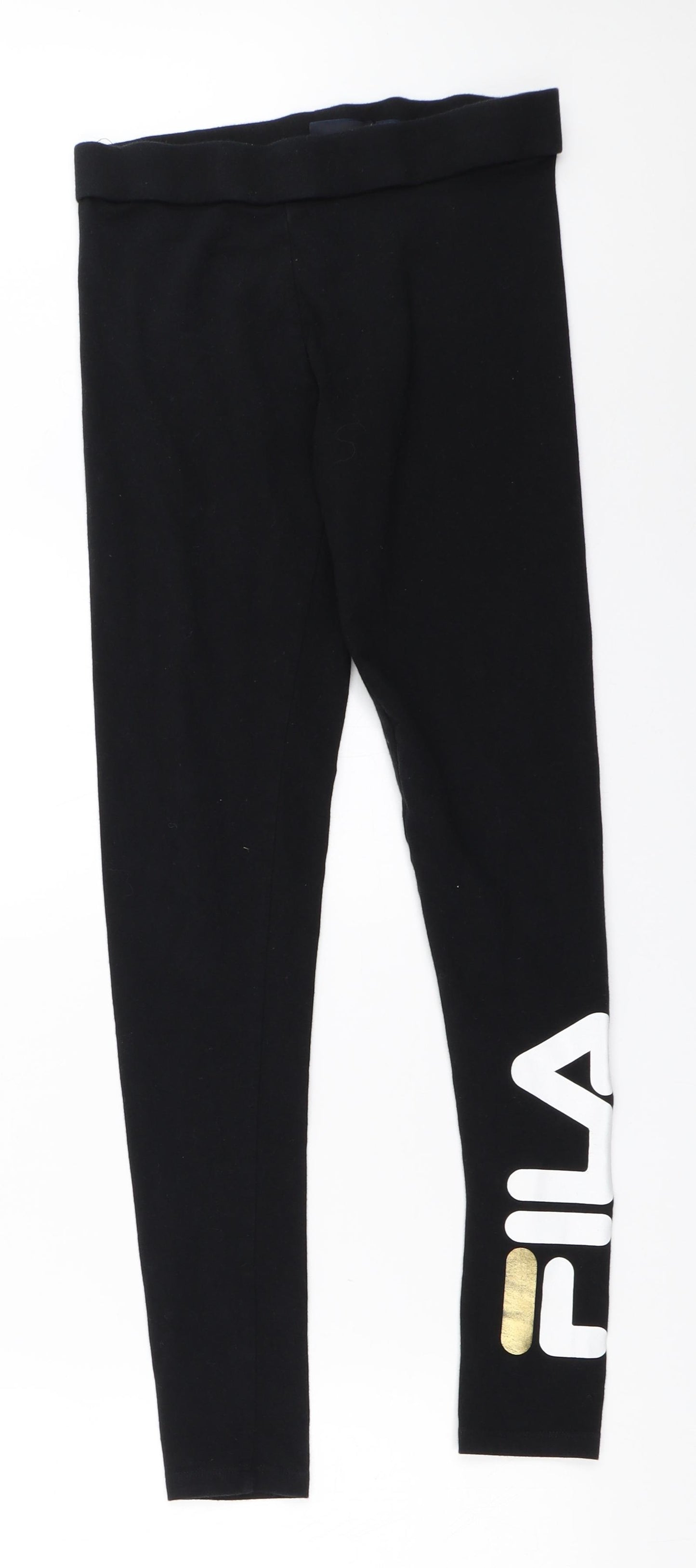 FILA Womens Black   Capri Leggings Size S L28 in