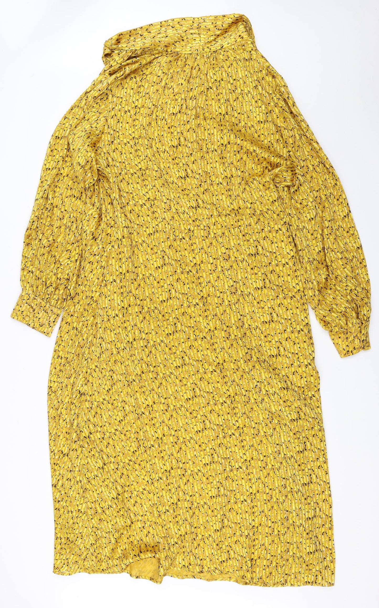 Marks and Spencer Womens Yellow   Fit & Flare  Size 22