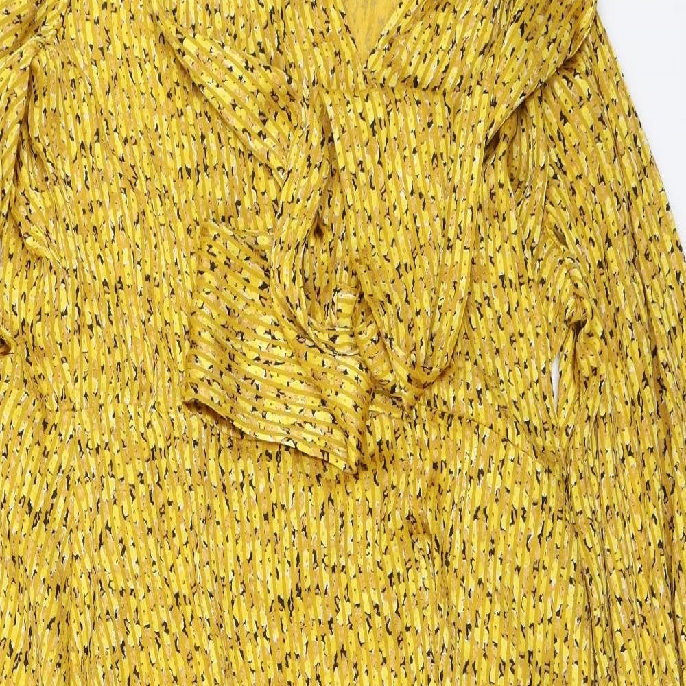 Marks and Spencer Womens Yellow   Fit & Flare  Size 22