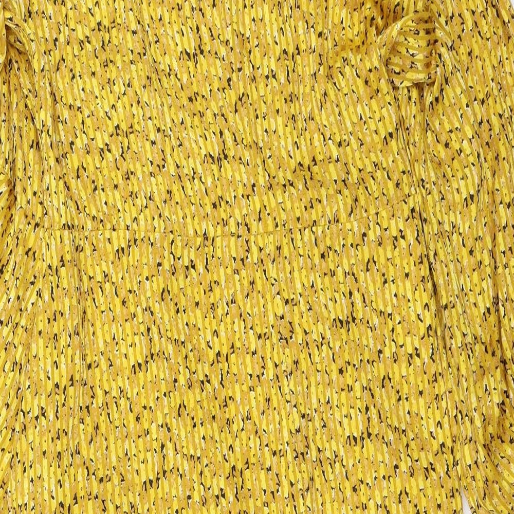 Marks and Spencer Womens Yellow   Fit & Flare  Size 22