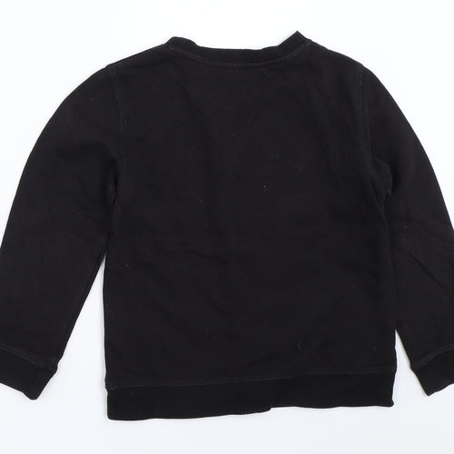 H&M Girls Black   Pullover Sweatshirt Size 7-8 Years