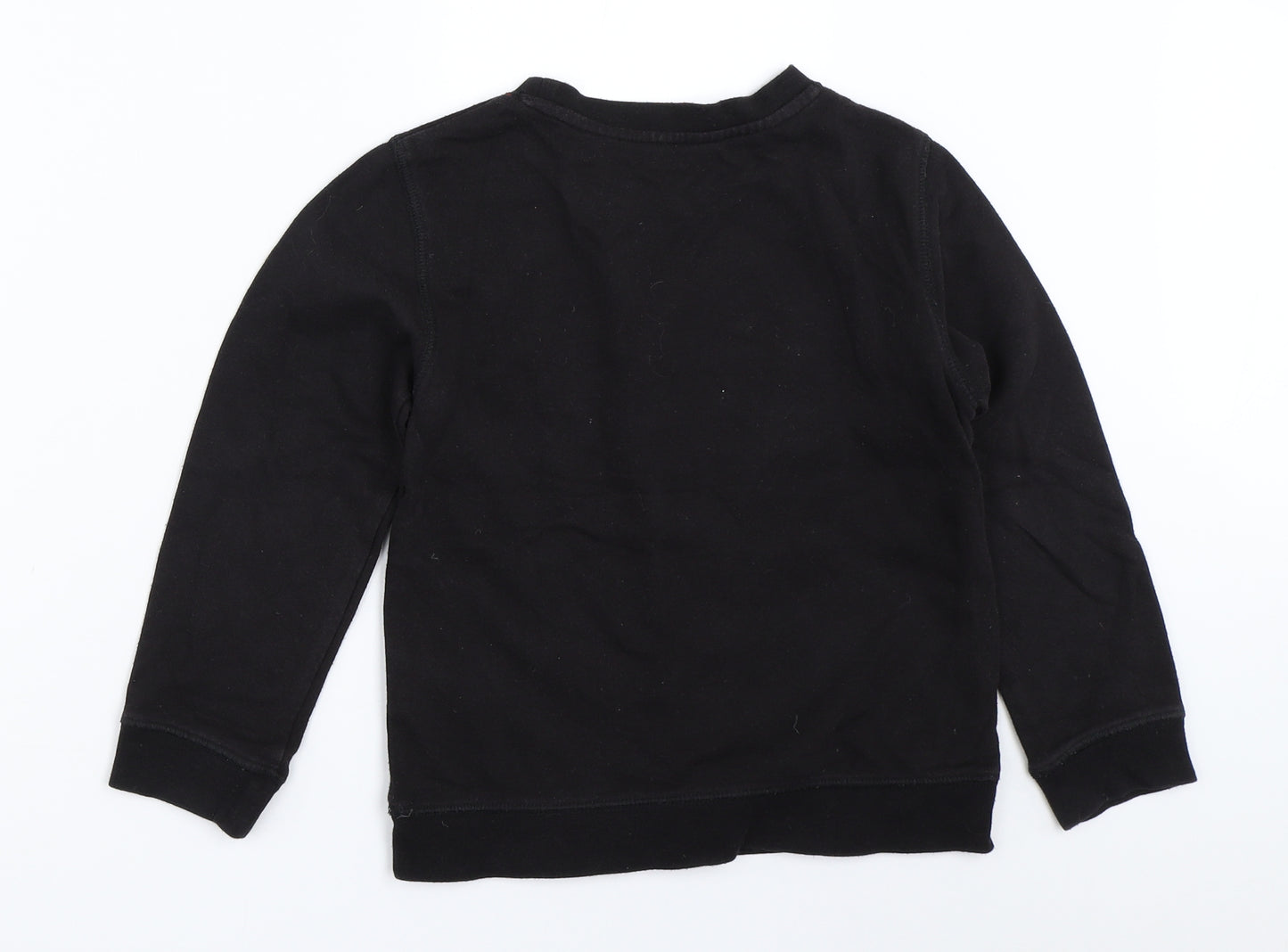 H&M Girls Black   Pullover Sweatshirt Size 7-8 Years
