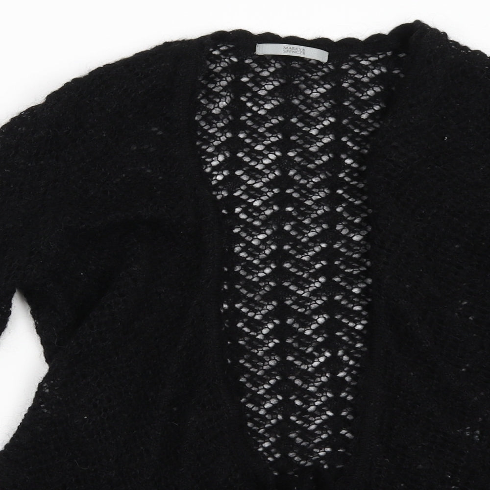 Marks and Spencer Womens Black   Cardigan Jumper Size 10