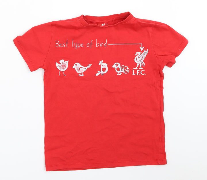 L.F.C Boys Red Basic T-Shirt Size 7-8 Years - Liverpool FC