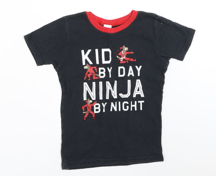Carter's Boys Black   Basic T-Shirt Size 7 Years