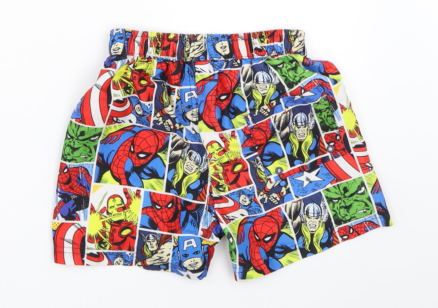 Matalan Boys Blue   Bermuda Shorts Size 6-7 Years - Marvel Comics