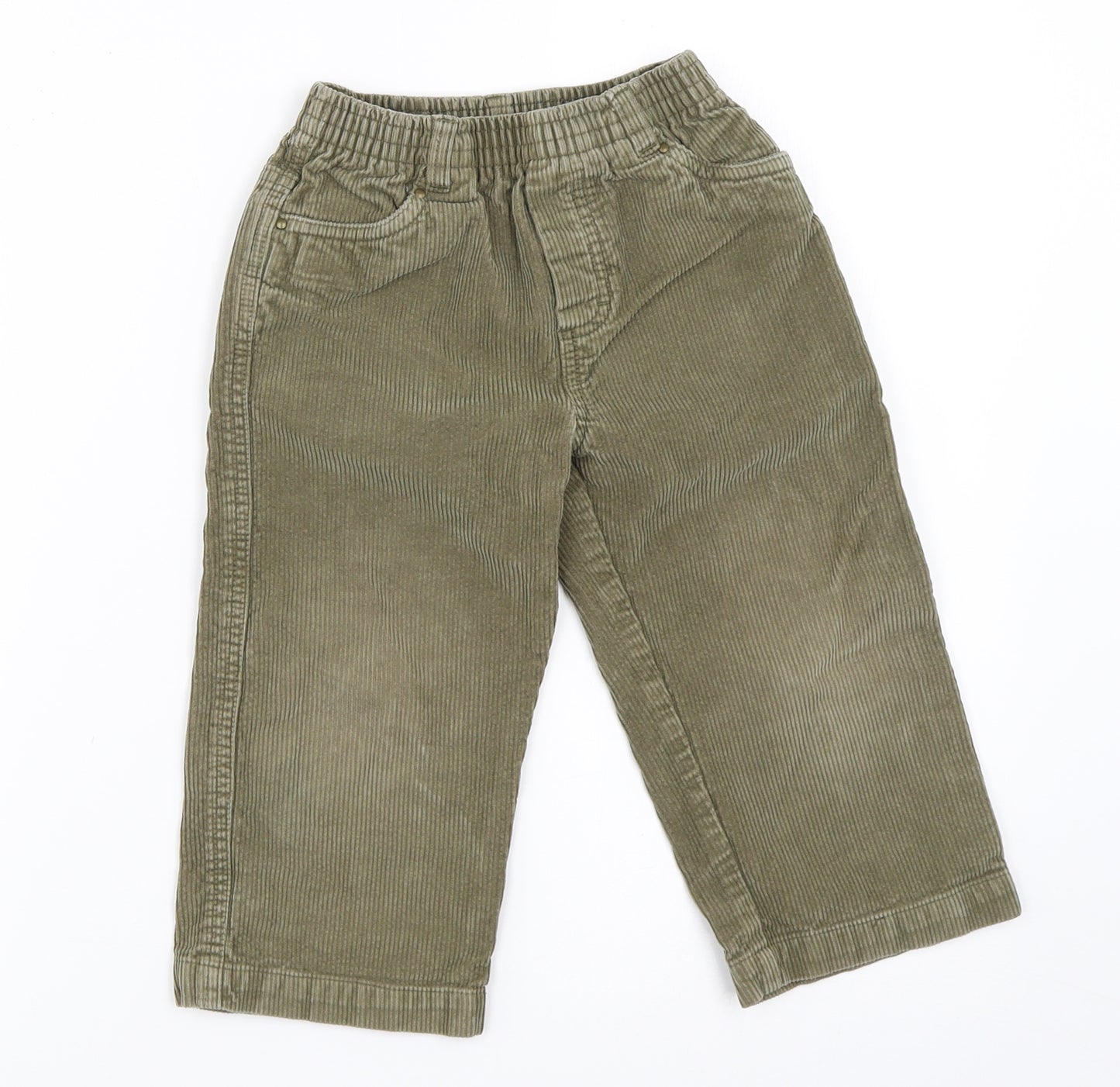 Jacadi Boys Green  Corduroy Capri Trousers Size 2 Years