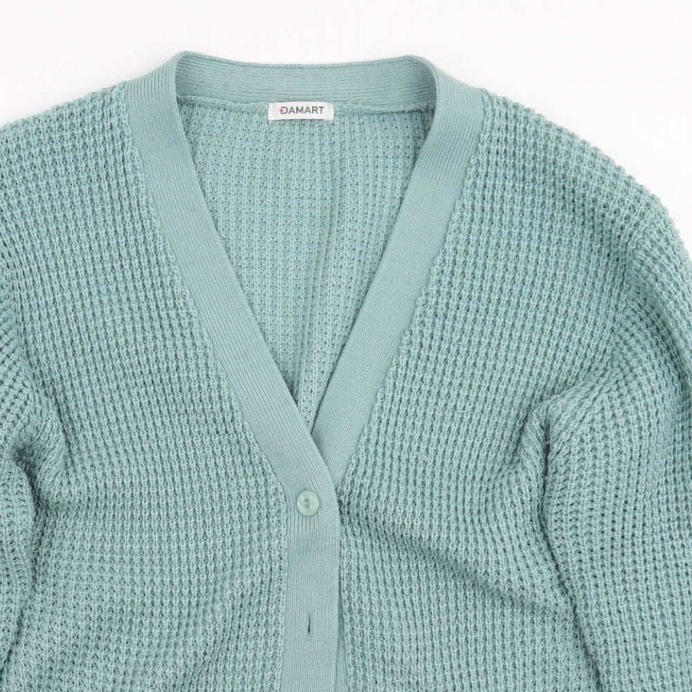 Damart Womens Green   Cardigan Jumper Size 18