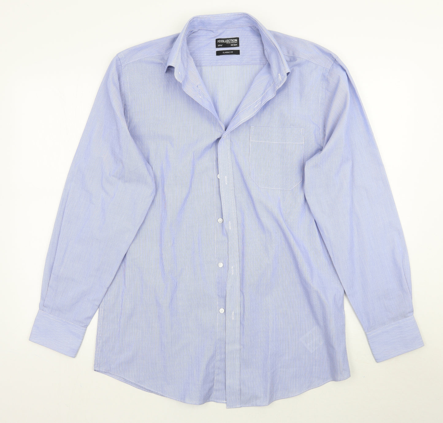 Collection Mens Blue    Button-Up Size 15.5