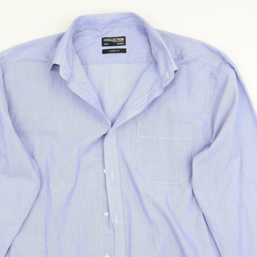 Collection Mens Blue    Button-Up Size 15.5