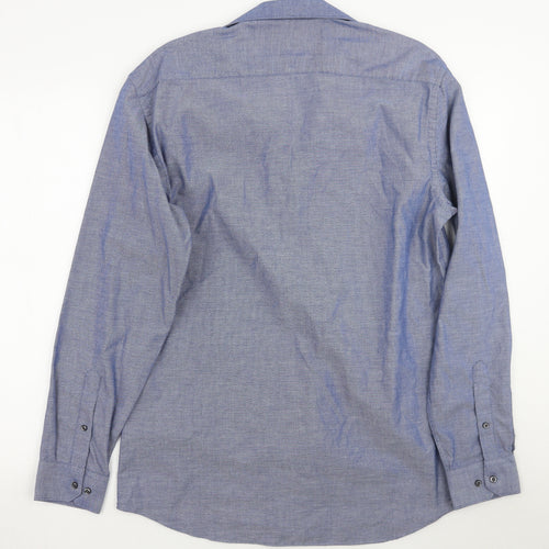 Taylor & Wright Mens Blue    Button-Up Size 15.5