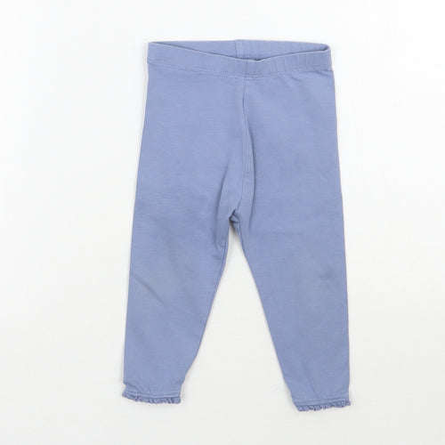 Mothercare Girls Purple   Capri Leggings Size 9-12 Months