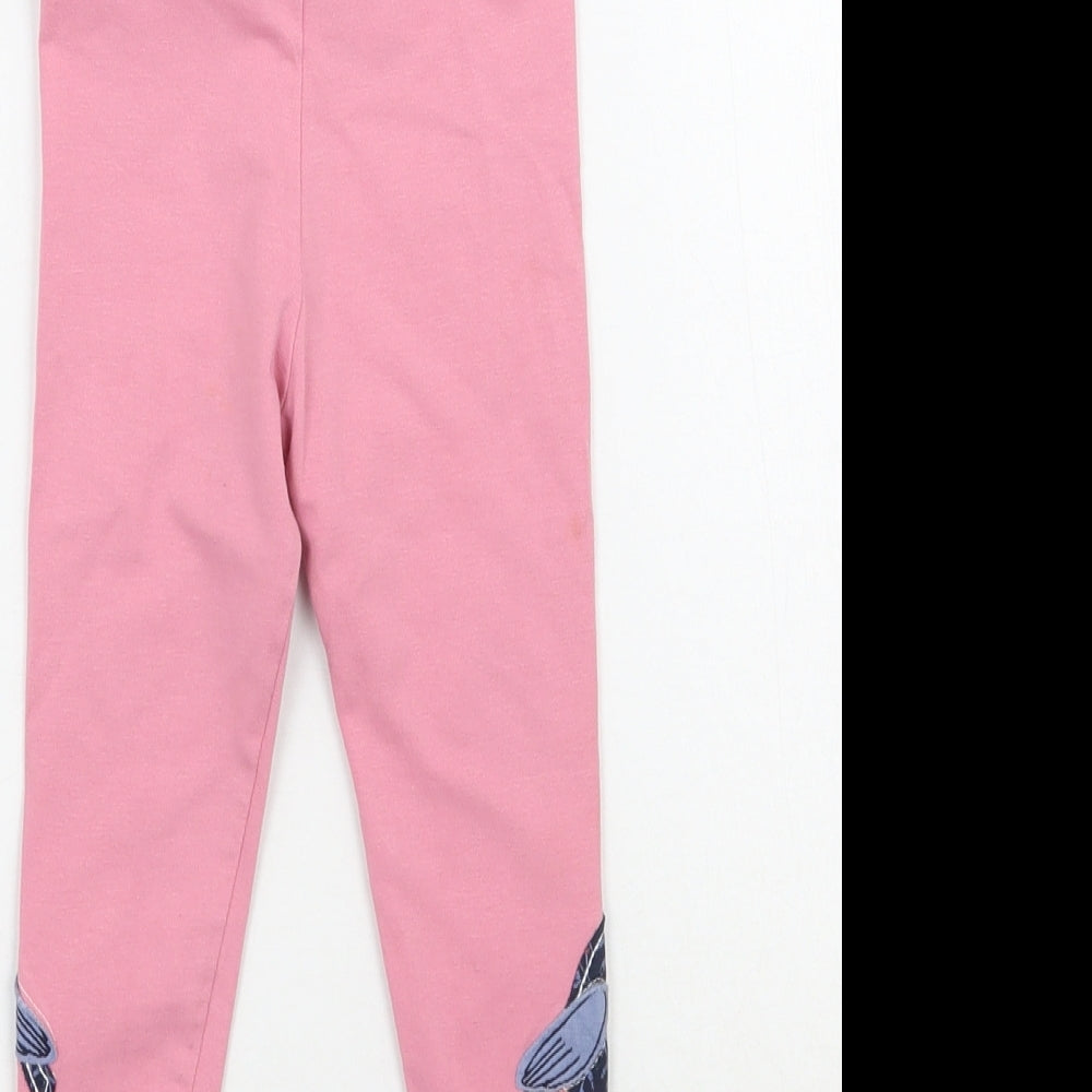 Mothercare Girls Pink   Capri Leggings Size 9 Months
