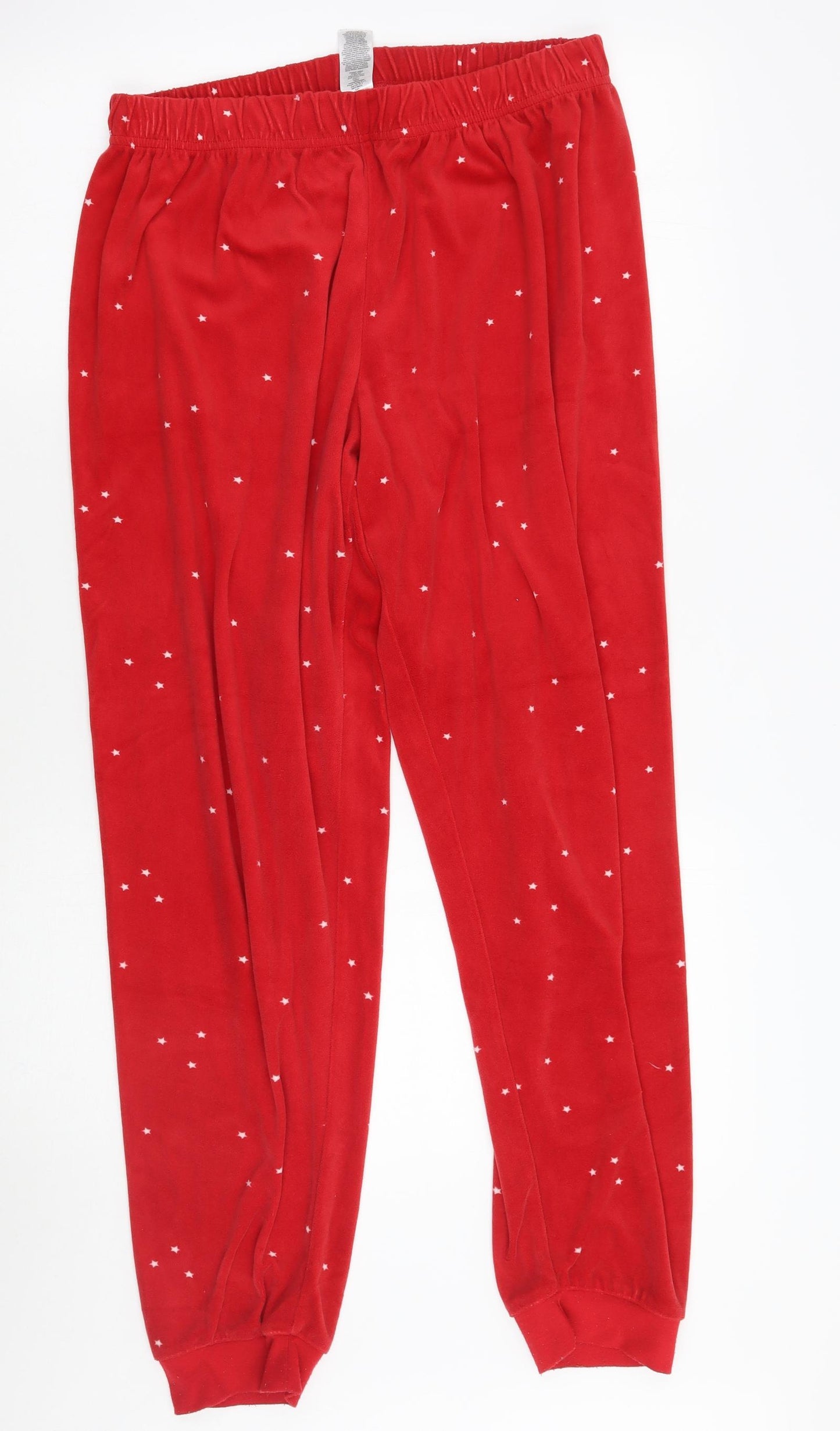 Love to loung Womens Red Geometric  Top Pyjama Set Size 14