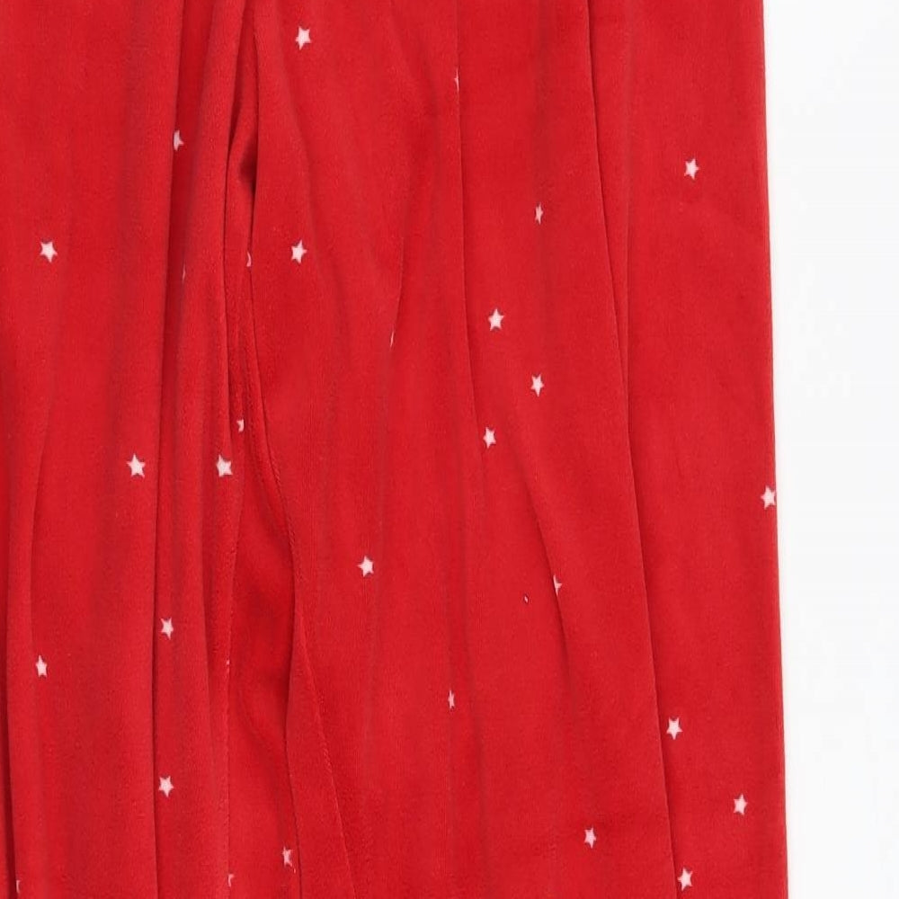 Love to loung Womens Red Geometric  Top Pyjama Set Size 14