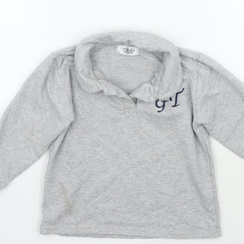 Estrellas Boys Grey   Pullover Jumper Size 3-4 Years