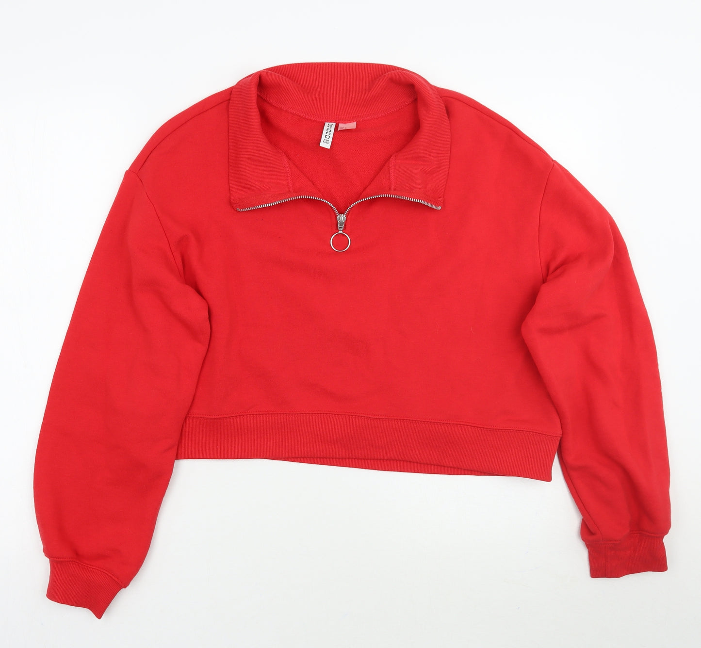 H&M Womens Red   Pullover Jumper Size M