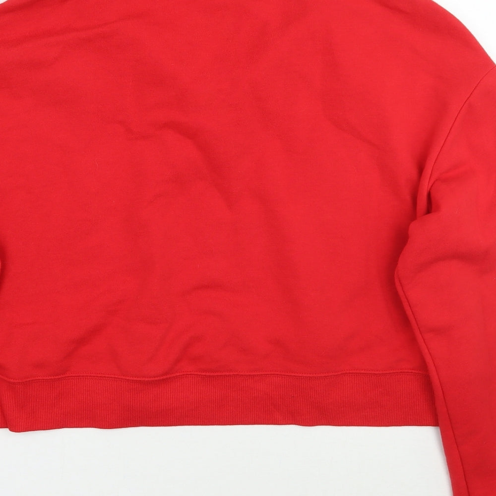 H&M Womens Red   Pullover Jumper Size M