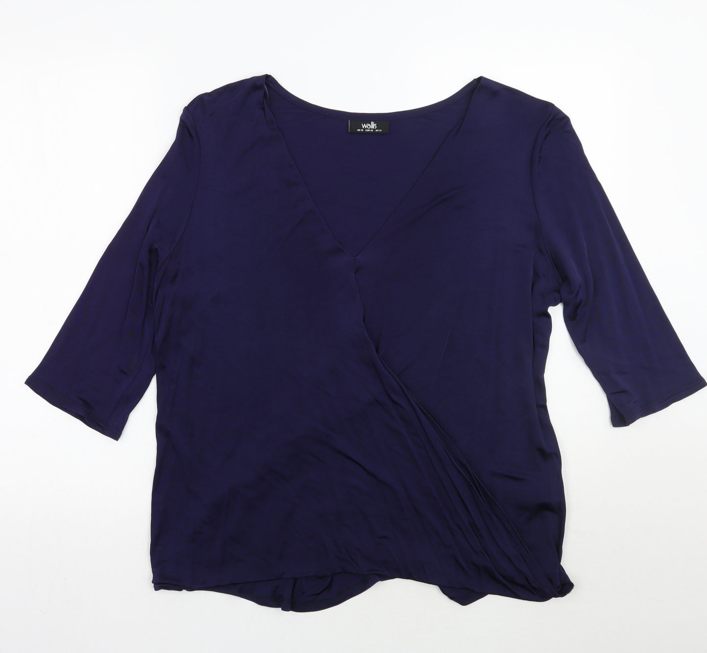 Wallis Womens Blue   Basic Blouse Size 18
