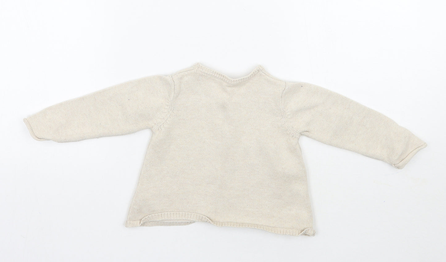 Nutmeg Girls Beige   Cardigan Jumper Size 6-9 Months