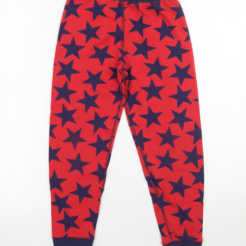 Marks and Spencer Girls Red Geometric   Pyjama Pants Size 9-10 Years