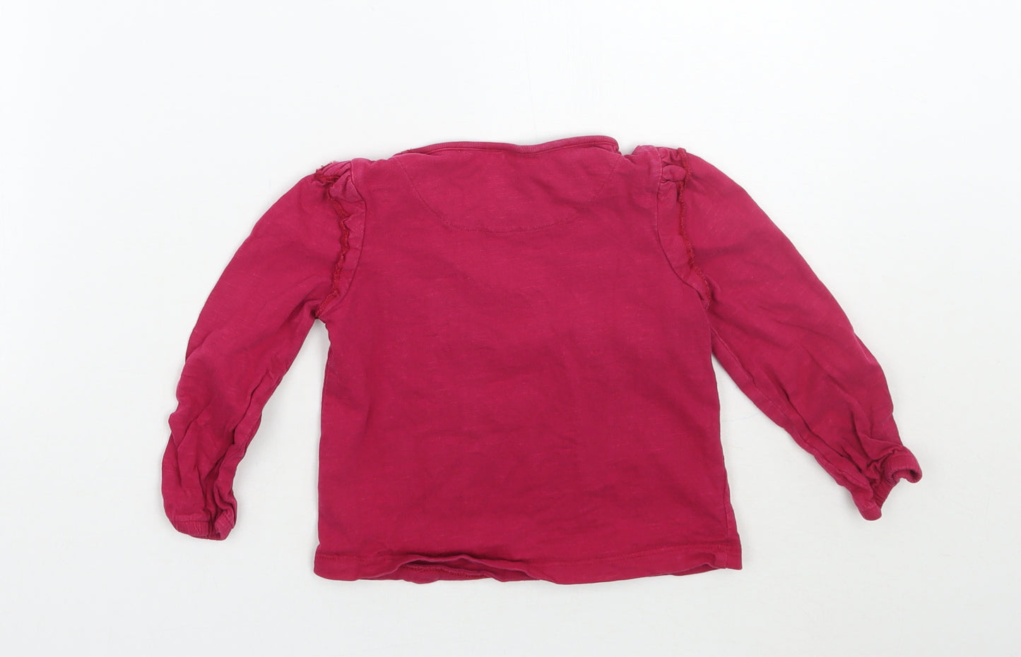 George Girls Pink Floral  Basic T-Shirt Size 2-3 Years