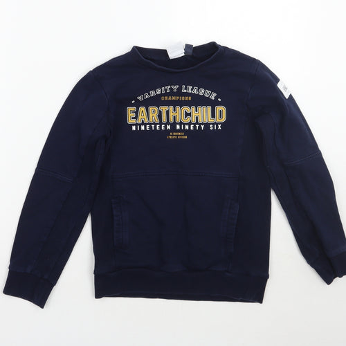 Earth child Boys Blue   Pullover Sweatshirt Size 8-9 Years