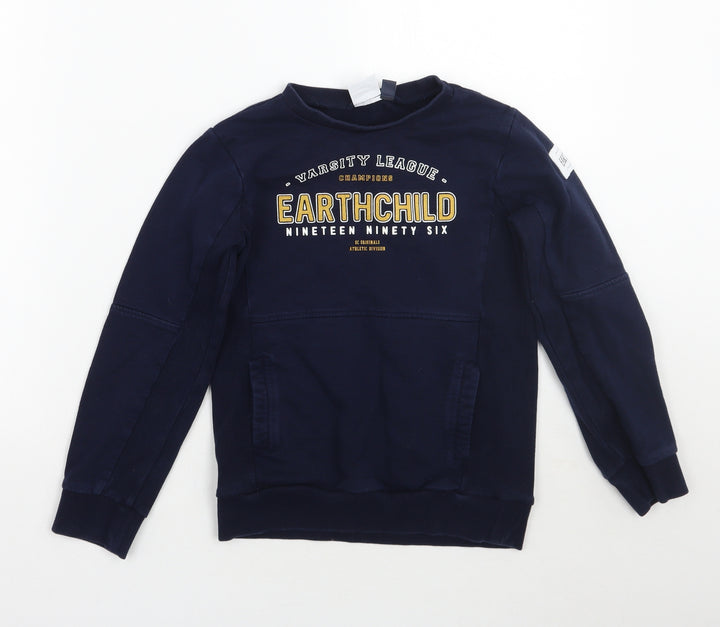 Earth child Boys Blue   Pullover Sweatshirt Size 8-9 Years