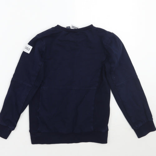 Earth child Boys Blue   Pullover Sweatshirt Size 8-9 Years