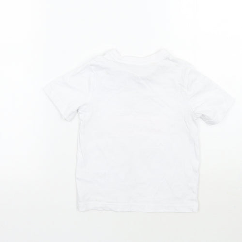 F&F Girls White   Basic T-Shirt Size 3-4 Years