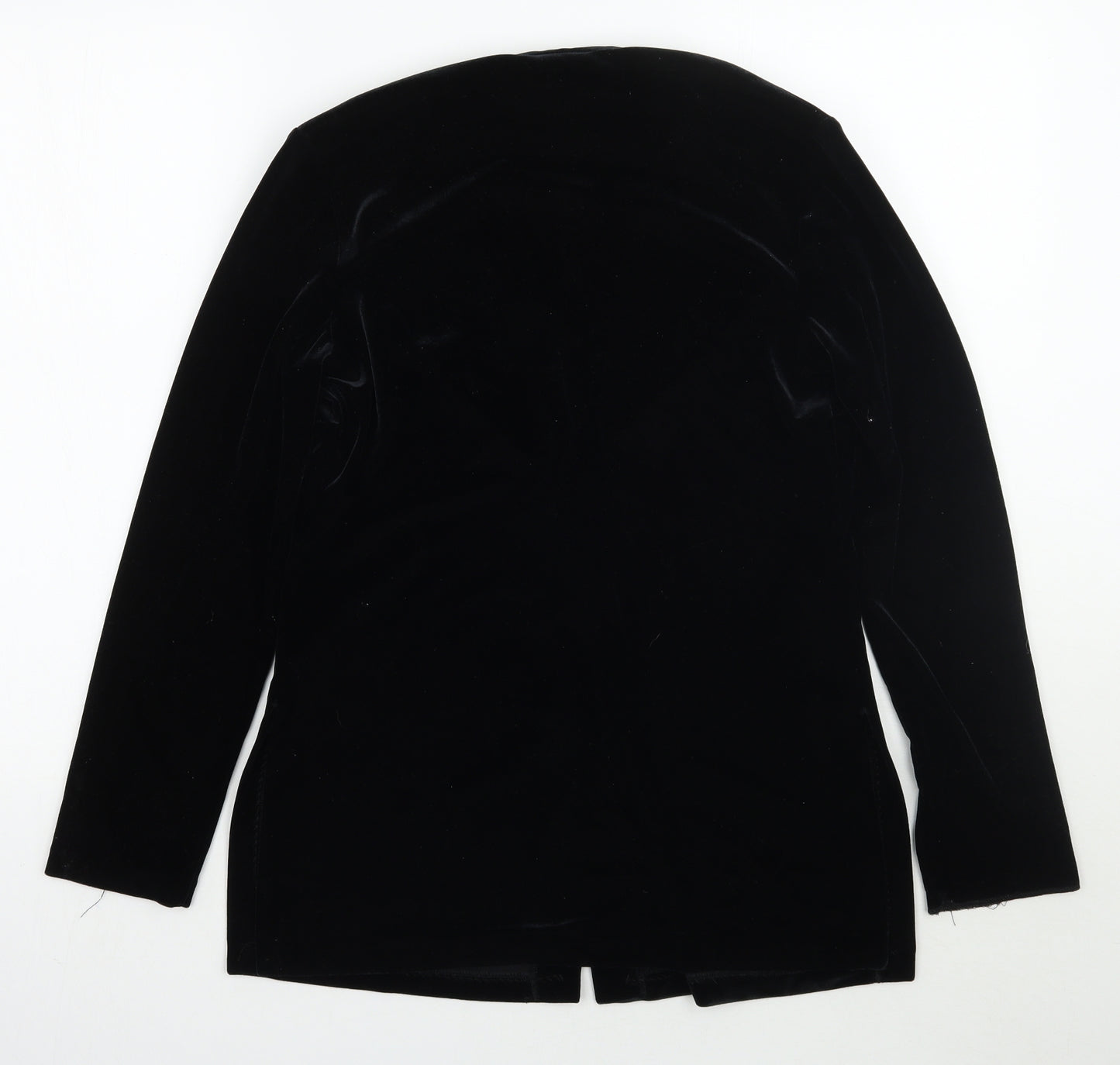 Roman Womens Black  Rayon Jacket Blazer Size 10