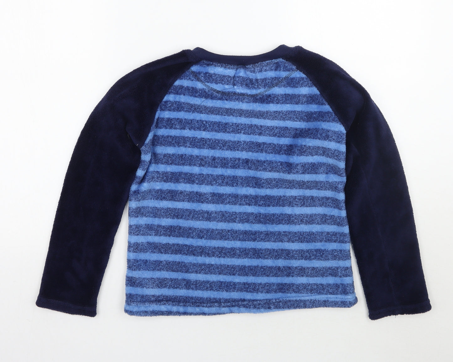 Preworn Boys Blue Striped  Pullover Jumper Size 9-10 Years