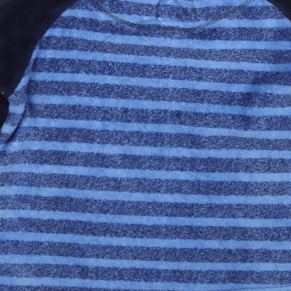 Preworn Boys Blue Striped  Pullover Jumper Size 9-10 Years