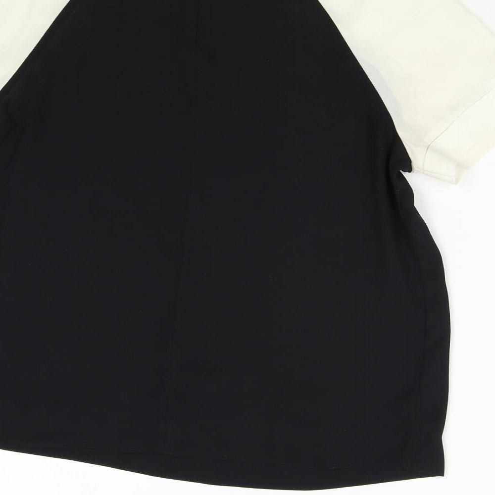 NEXT Womens Black   Basic Blouse Size 8