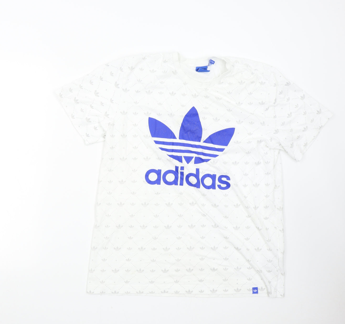 adidas Mens White    T-Shirt Size L