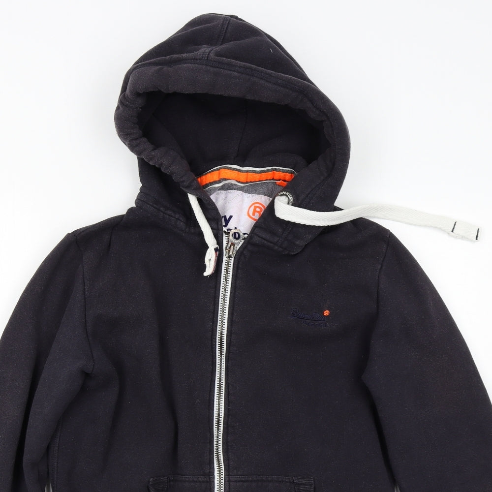 Superdry Mens Black   Full Zip Hoodie Size M