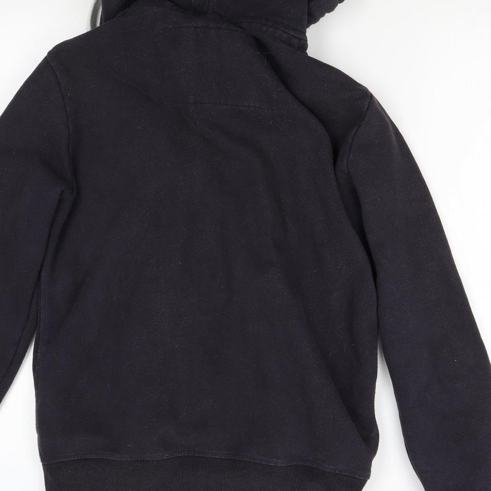 Superdry Mens Black   Full Zip Hoodie Size M