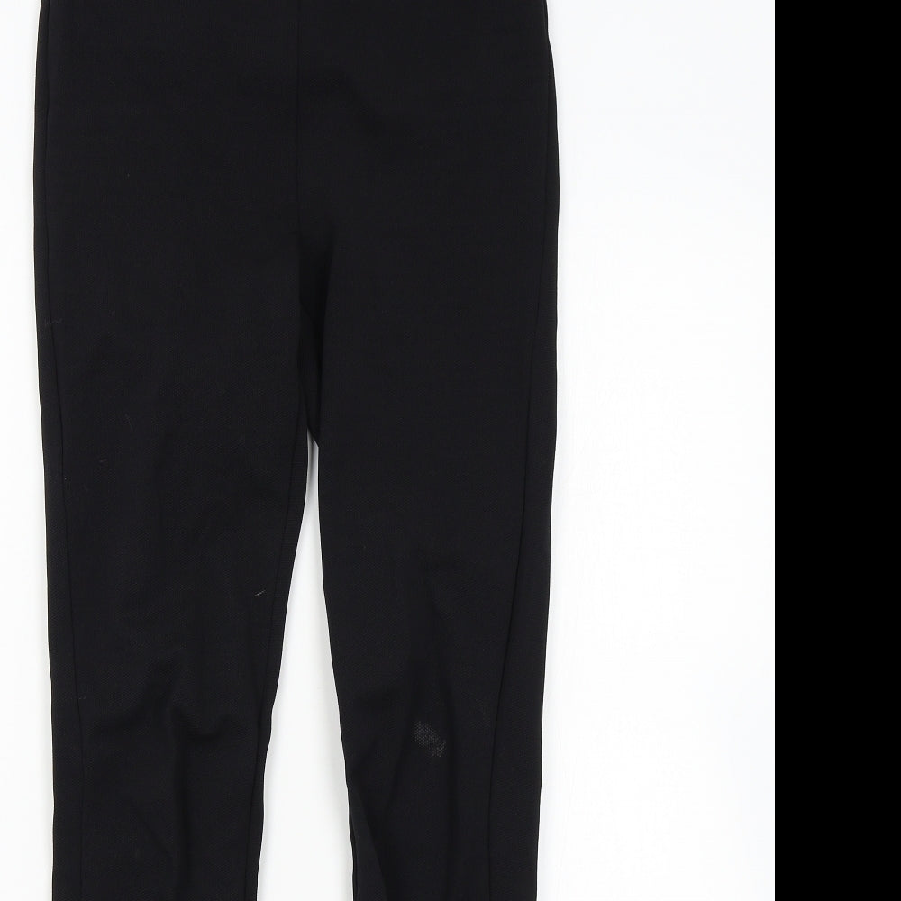 M&S Womens Black   Trousers  Size 6 L27 in - Stirrup Leggings