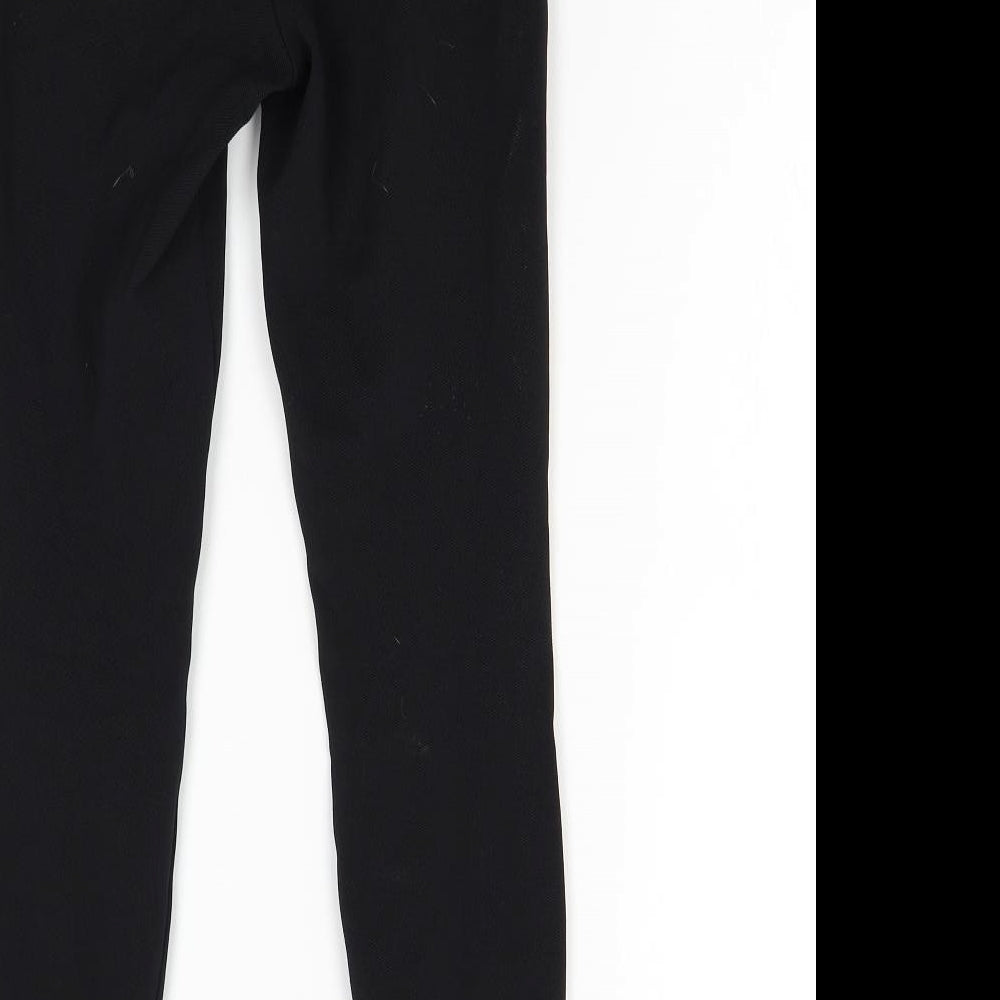 M&S Womens Black   Trousers  Size 6 L27 in - Stirrup Leggings
