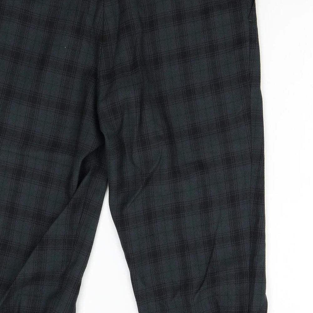 JRB Golf Mens Green Check  Cropped Trousers Size 40  - Golf