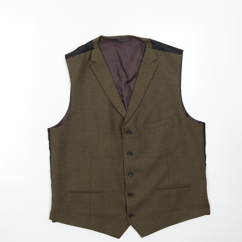 NEXT Mens Green   Jacket Suit Waistcoat Size 46