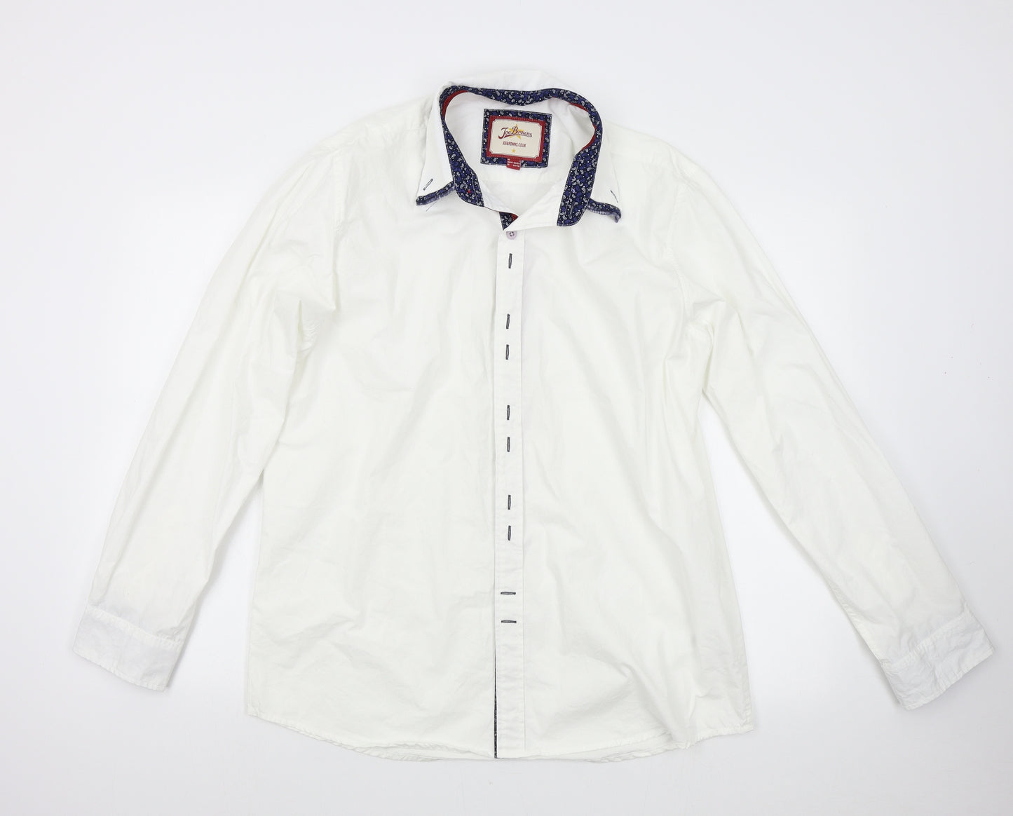 Joe Browns Mens White    Button-Up Size L